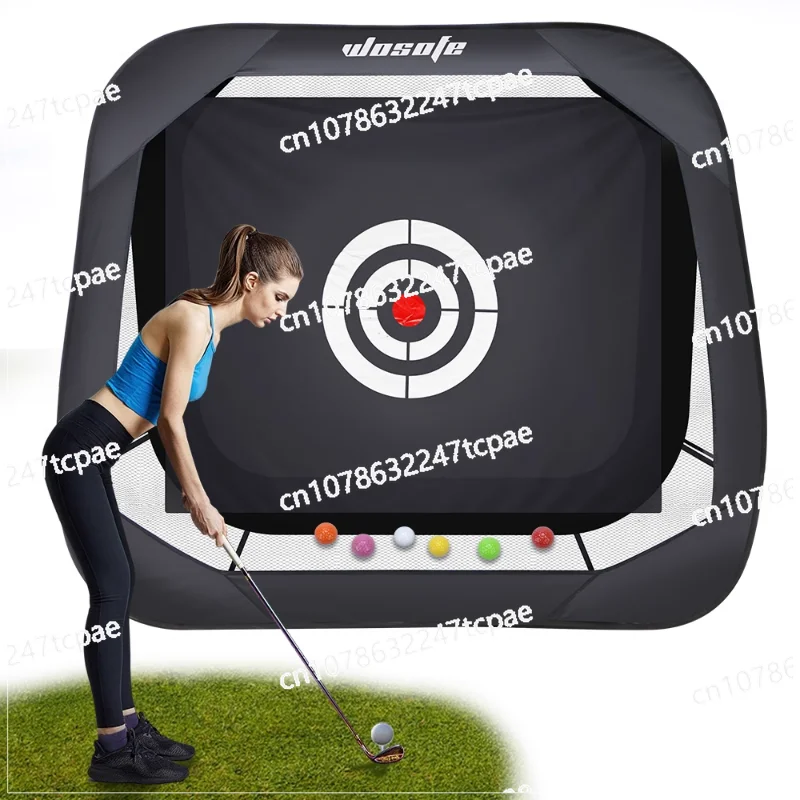 Wosofe new golf practice net swing cut rod strike net home practice net indoor and outdoor strike cage