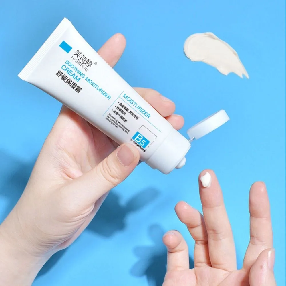 Novo 80g creme hidratante facial branco calmante & efeito hidratante creme facial calmante hidratante b5 creme clareador acne