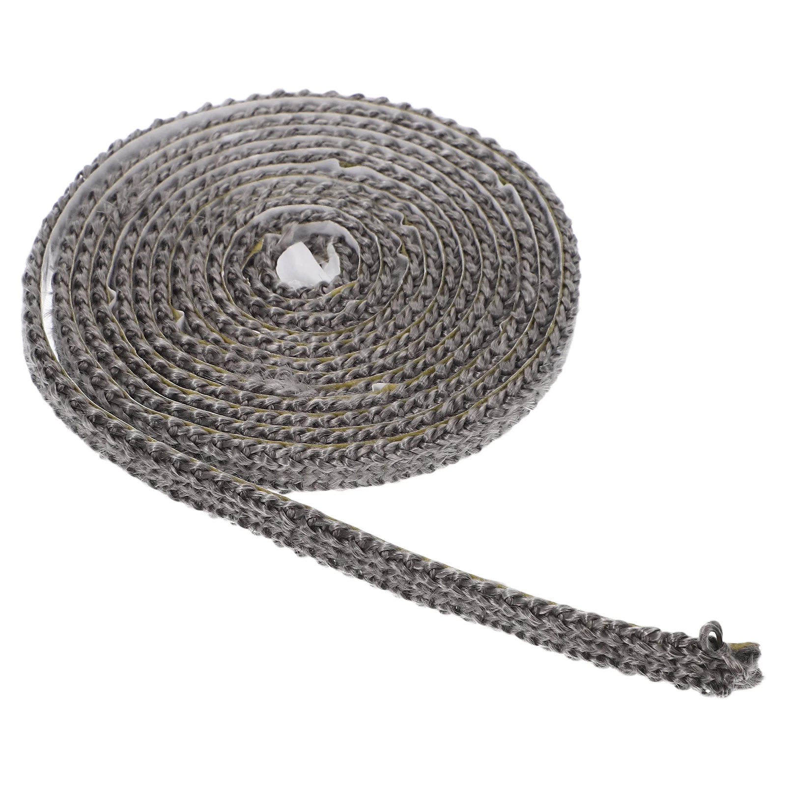 2m Self-Adhesive Flat Fireplace Gasket Tape High Temp Resistant Fiberglass Seal for Indoor Wood Burning Stoves Pellet Smokers