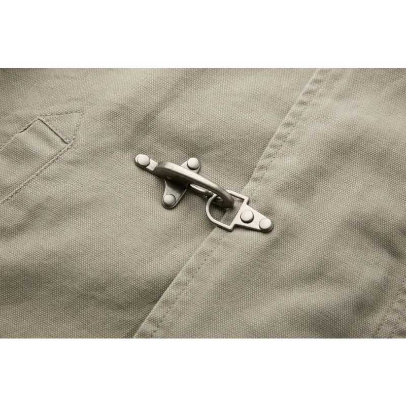 سترة Harajuku للرجال بياقة مقلوبة، معطف عمل قصير أمريكي عتيق، ملابس خريفية غير رسمية فضفاضة، ملابس خارجية عصرية #6