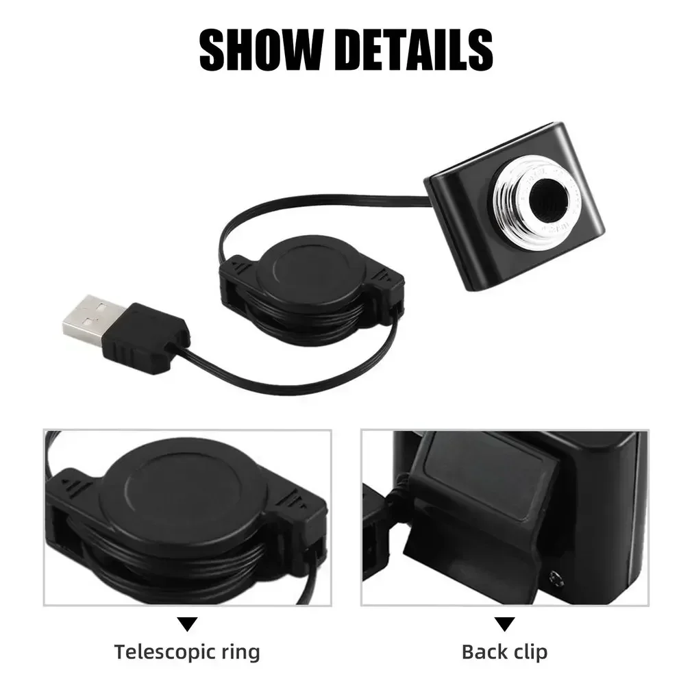 

Webcam High Definition 2024 New Mini USB Convenient Computer Accessory Multifunctional Computer Web Cameras Desktop Laptop