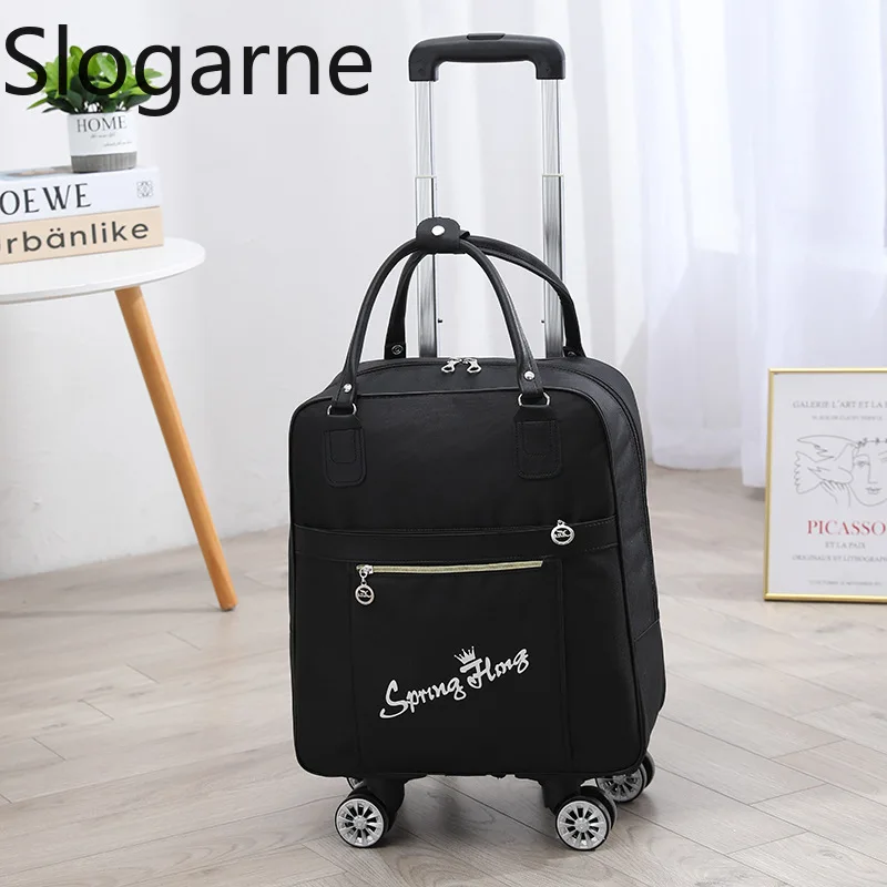 Trolley Travel Bags Universal 4 Wheels Luggage Bag Convenient Boarding Bags Waterproof Backpack Handbag Rolling Trolly Suitcase