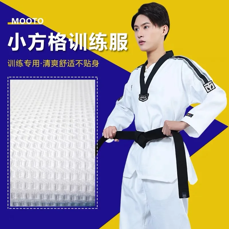 High quality Taekwondo coaching clothes, men's and women's adult long sleeved training clothes, performance clothes