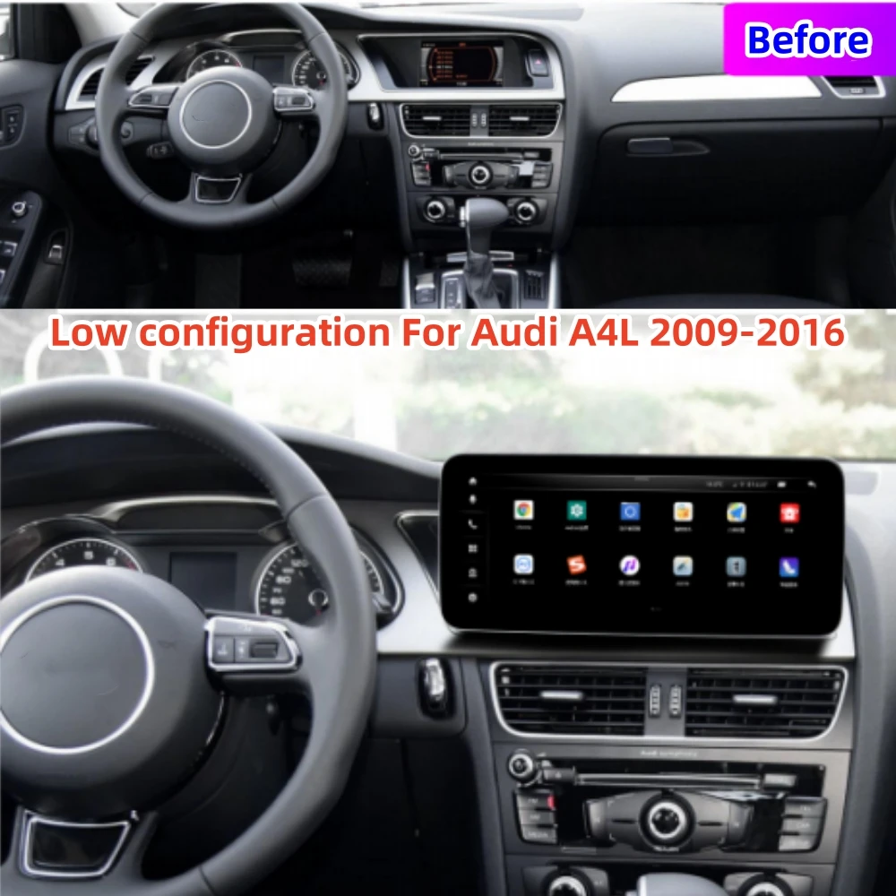 

12.3 Inch Car Radio For Audi A4 A4L A5 S5 2009 - 2012 / 2013 - 2016 Android 13 Auto GPS Nav Carplay Multimedia player Head Unit