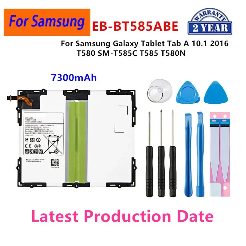 

Brand New Tablet EB-BT585ABE 7300mAh Battery For Samsung Galaxy Tablet Tab A 10.1 2016 T580 SM-T585C T585 T580N