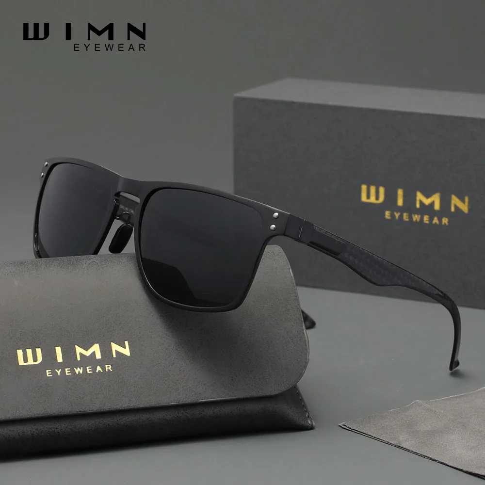 

WIMN Luxury Retro Sunglassses For Men Aluminum Rectang Polarized UV400 Glasses Driving Sports Women New Fashion Accessory