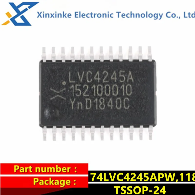 

10PCS 74LVC4245APW,118 TSSOP-24 74LVC4245APW LVC4245A Three-State Output Octal Dual-Supply Conversion Transceiver Chip