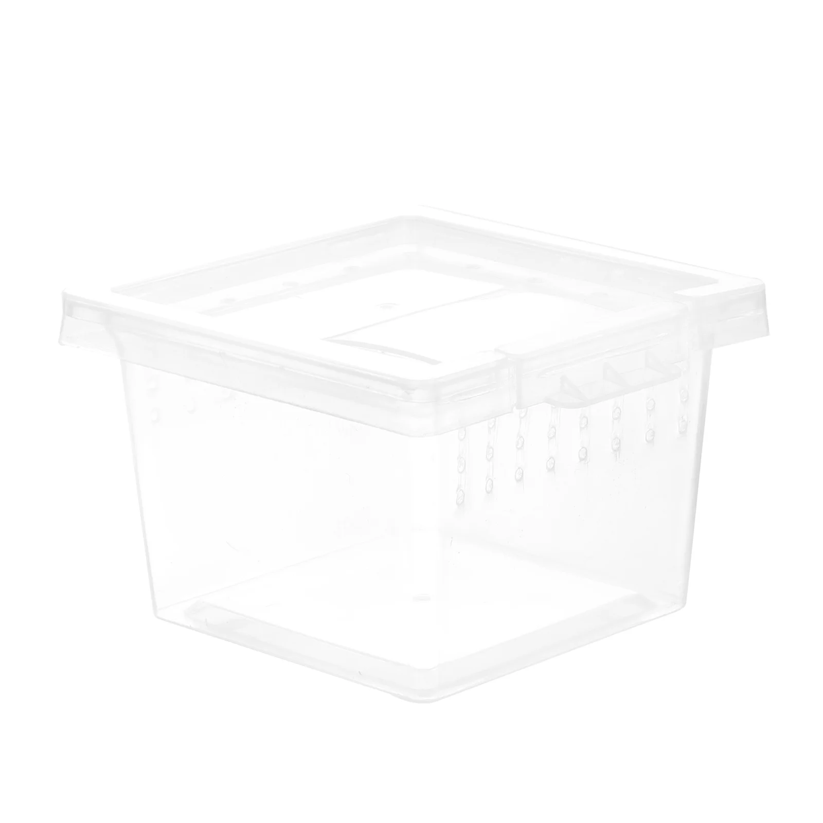 

Transparent Reptile Breeding Box Medium Size Plastic Lizard Feeding Container Ventilated Pet Display Cage for Snakes Spiders