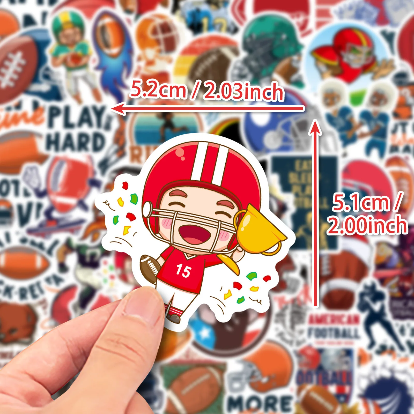30/50/100PCS Rugby Super Game Stickers Personality Decals Mobile Phone Laptop Helmet Motorcycle Stationery Waterproof Sticker