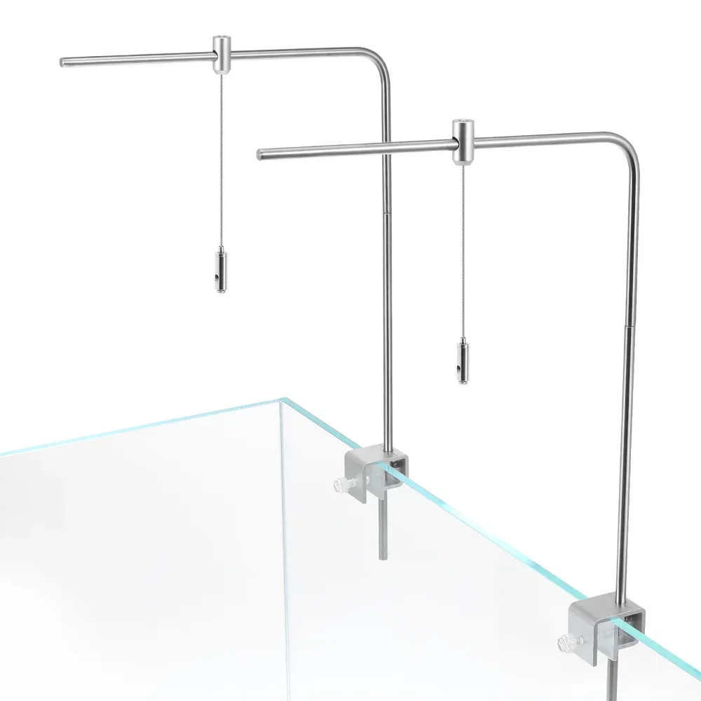 Soporte para Lámpara de Acuario, Soporte para Iluminación de Plantas Acuáticas, Soporte Colgante para Acuario, Soporte Ajustable para Lámpara, Accesorio para Alimentación de Peces