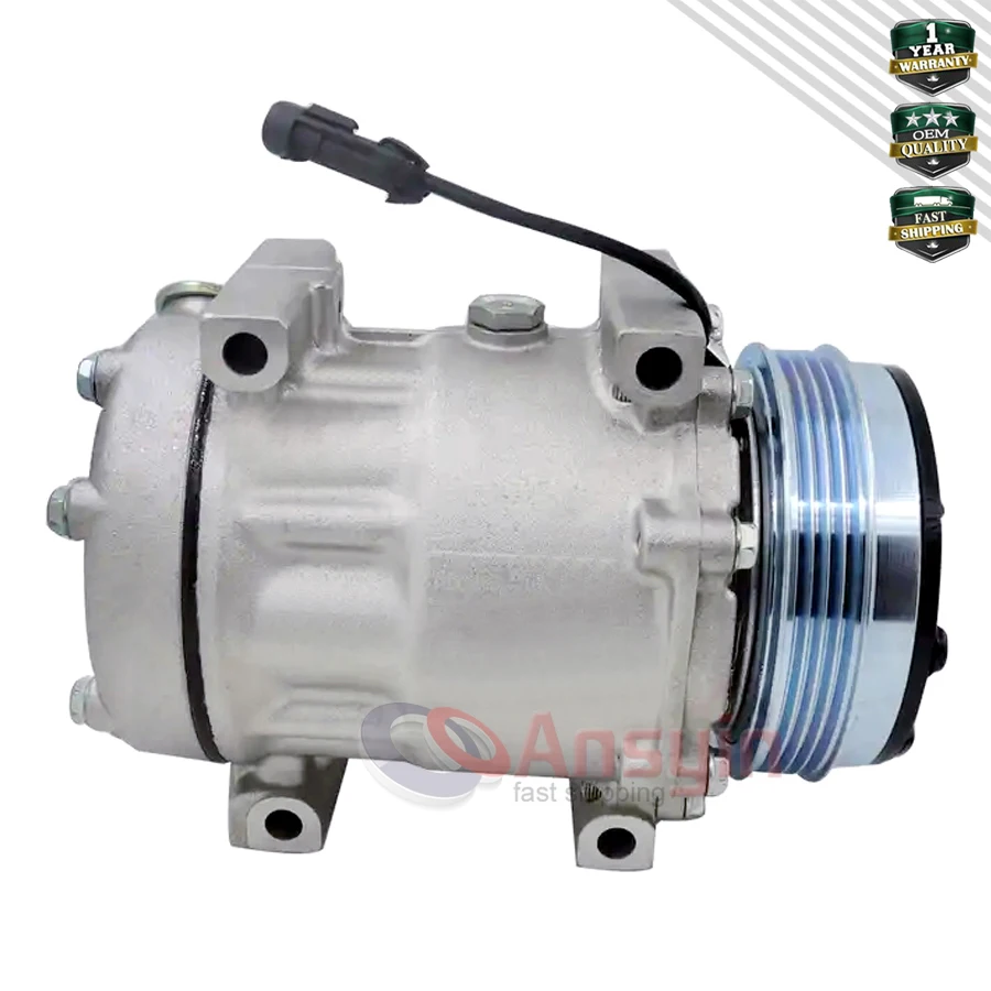 Sanden SD7V16 AC Compressor For Fiat Ducato Bus Box 2.3 3.0 Kasten Citroen IVECO DAILY 504384357 71721759 71724259 504005418