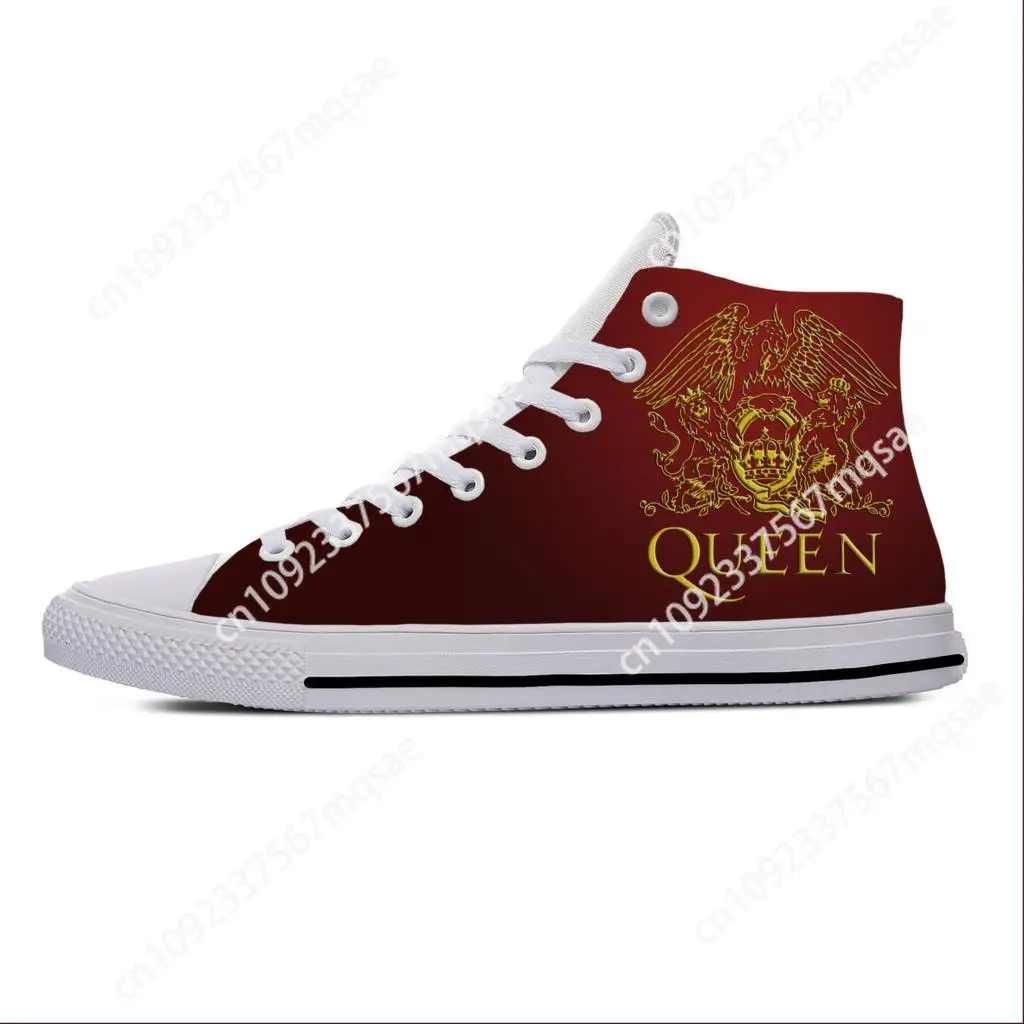 Hot Queen-Chaussures de groupe de rock pour hommes et femmes, Freddie Mercury Music, Baskets grill décontractées, Haut, observateur, Respirant, Personnalisé, Mode