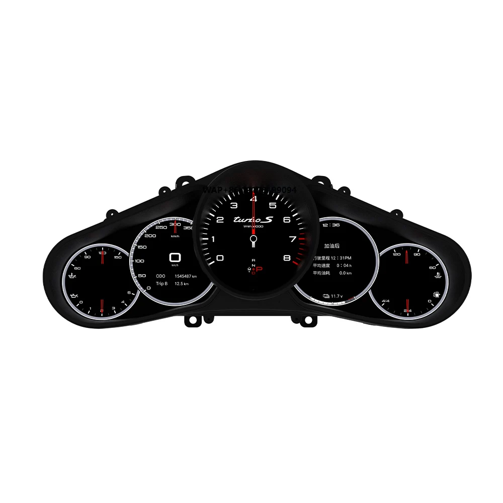 12.3'' Linux Digital Cluster for Cayenne 2010-2016 GPS Navi Full LCD Car Dashboard Instrument Panel Speed Meter Player