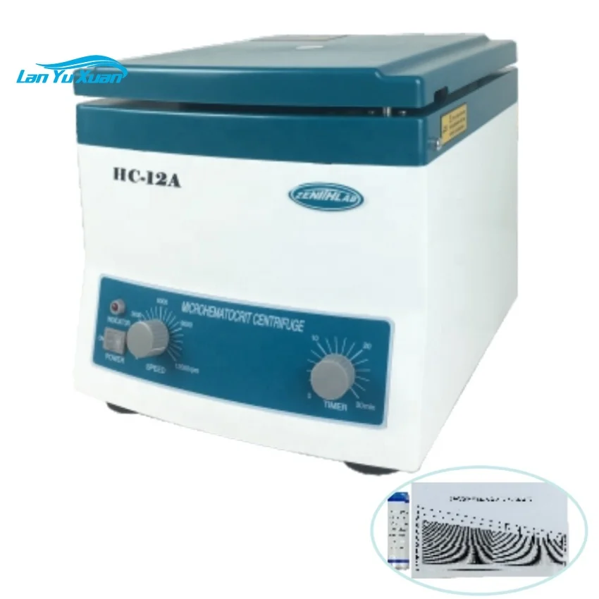 

HC-12 Series Laboratory Industrial Lab Tabletop Centrifuge Separator Machine Heamatocrit