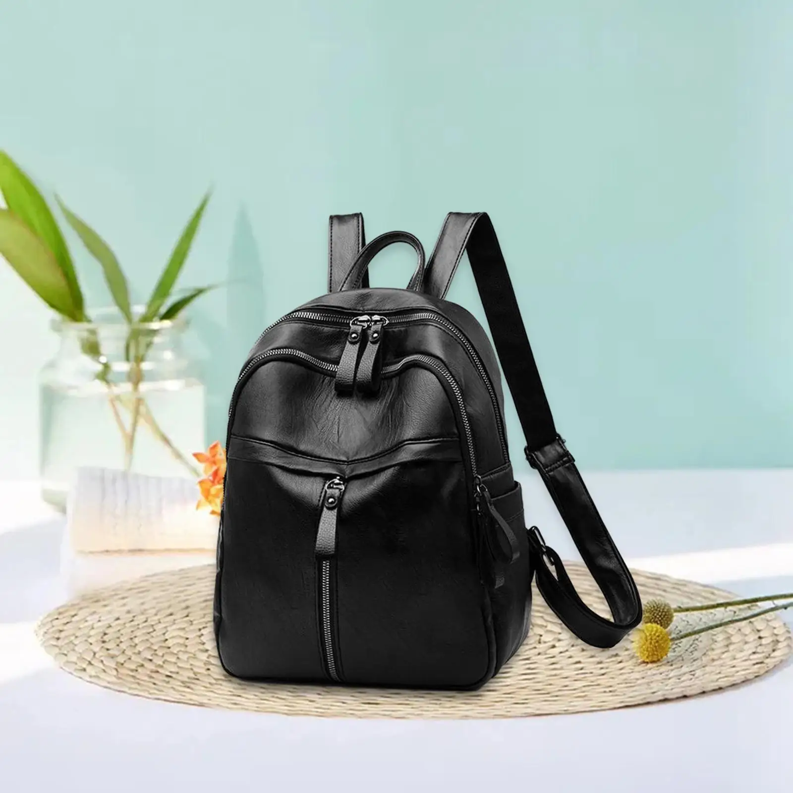 Schul rucksack Pu Leder Rucksack Frauen Rucksack für Jugendliche Studentinnen