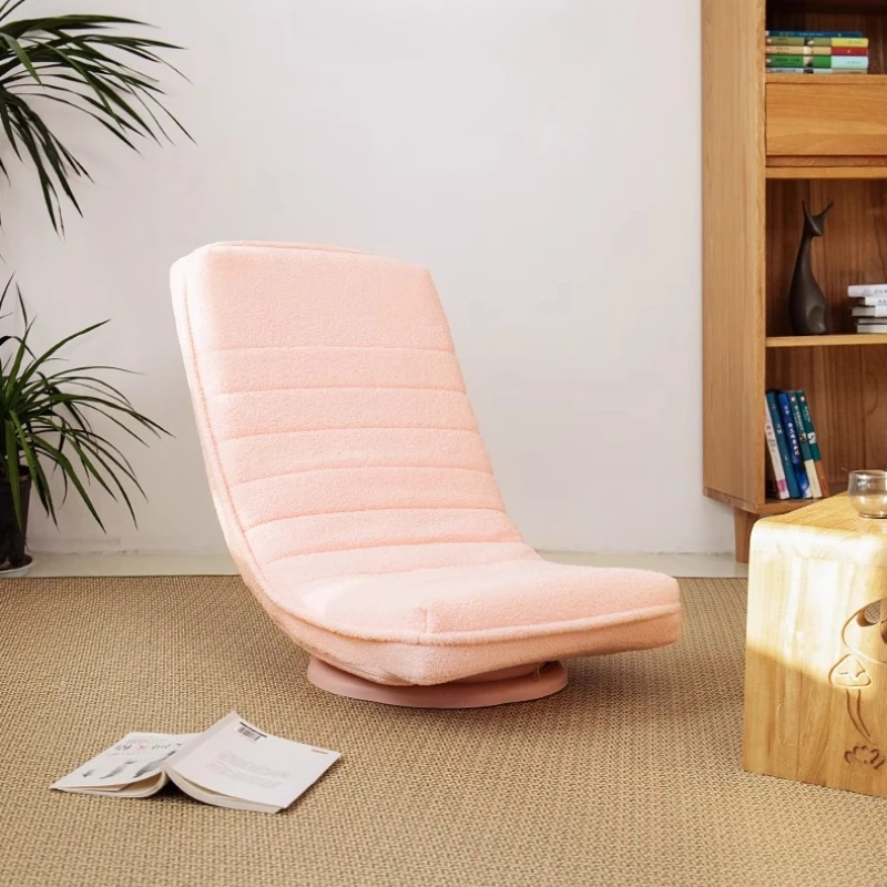 Foldable Moon Chair Rotating Lounge Sofa for Balcony Adjustable Backrest Recliner Portable Single