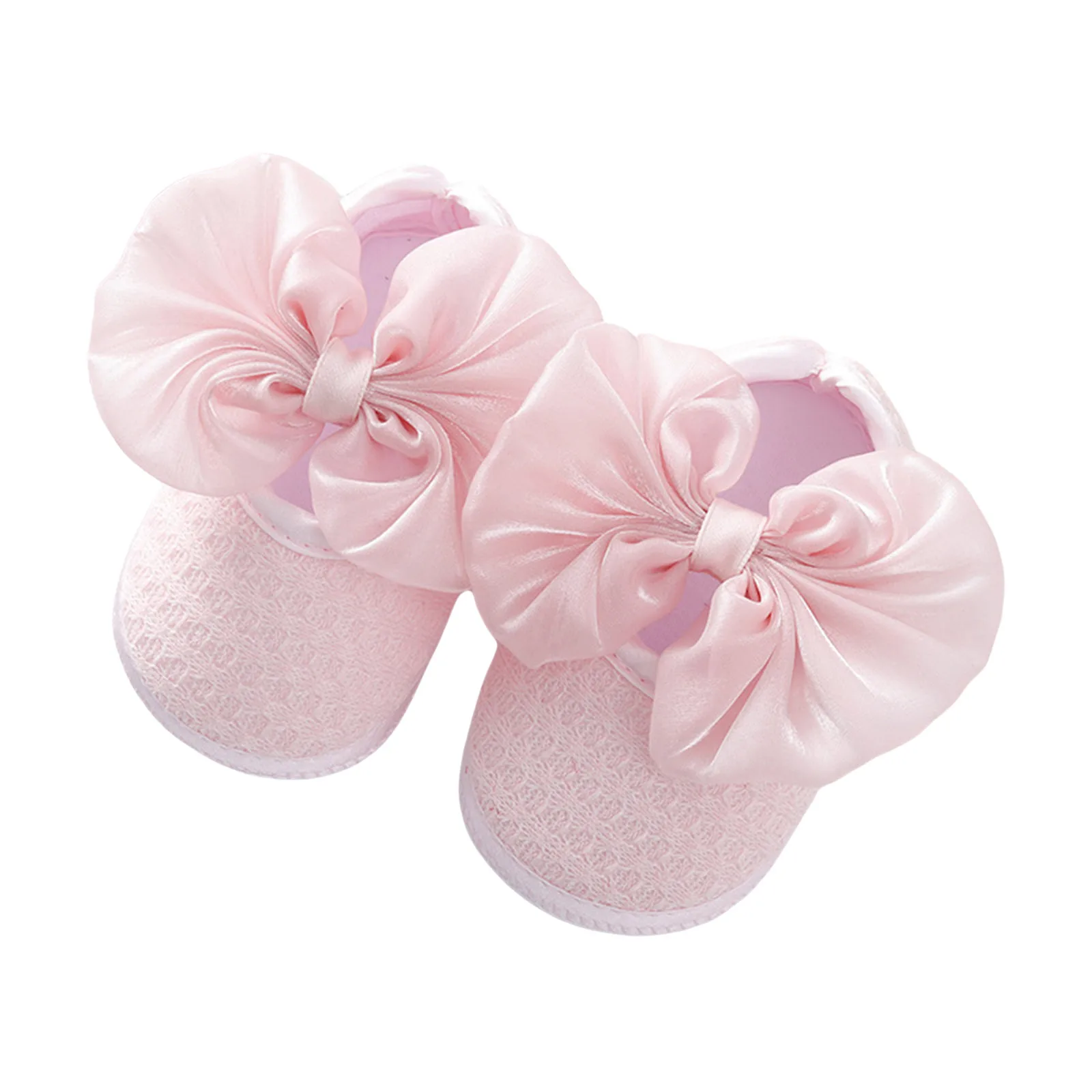 

Newborn Princess Soft Sole First Walkers Infant Girls Bow Anti-slip Shoes for Party Wedding Toddler Crib Cotton Prewalker