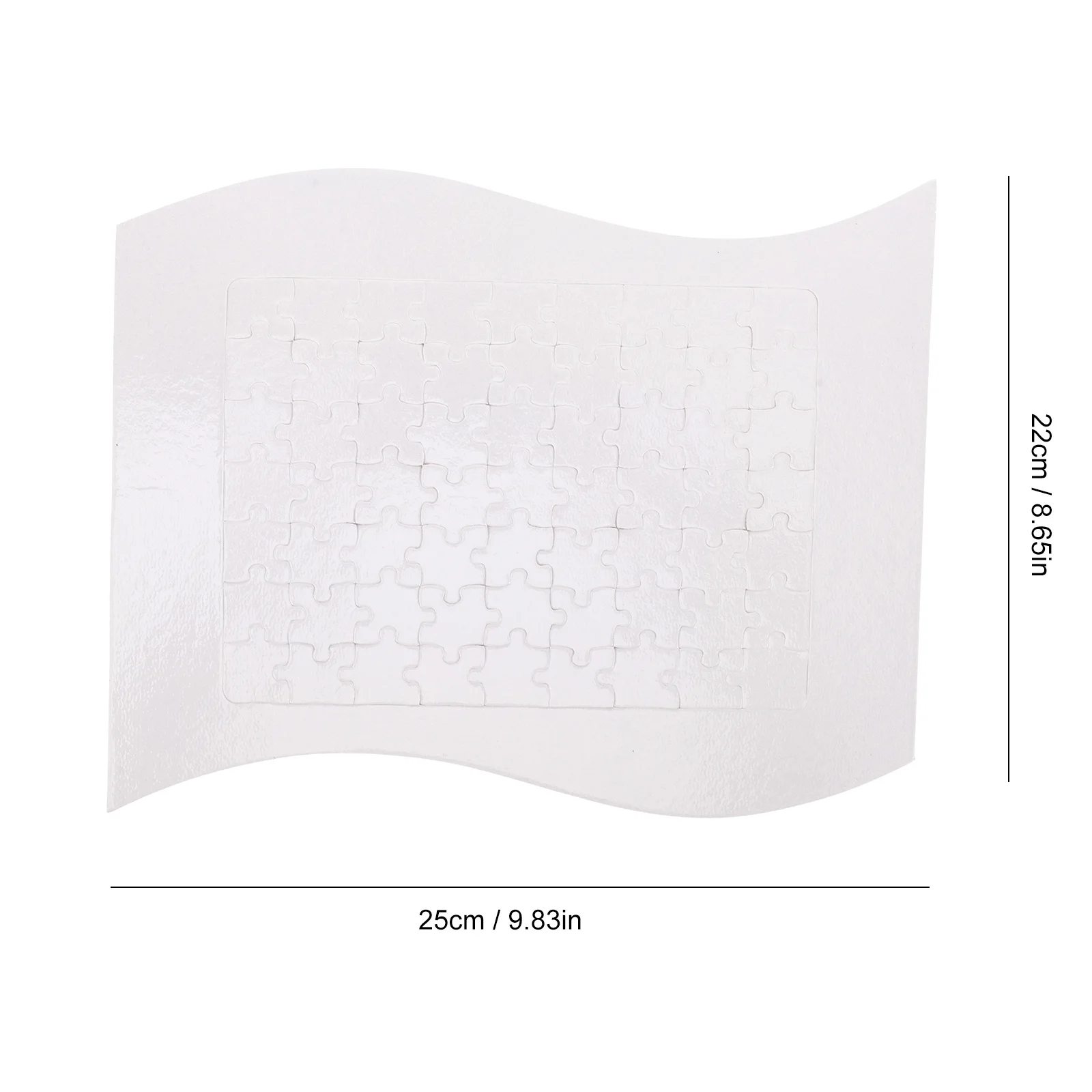 1 Zestaw Pustych Puzzle do Sublimacji DIY Elementy Puzzle do Termotransferu do Sublimacji Rękodzieło Klasowe Zajęcia Domowe