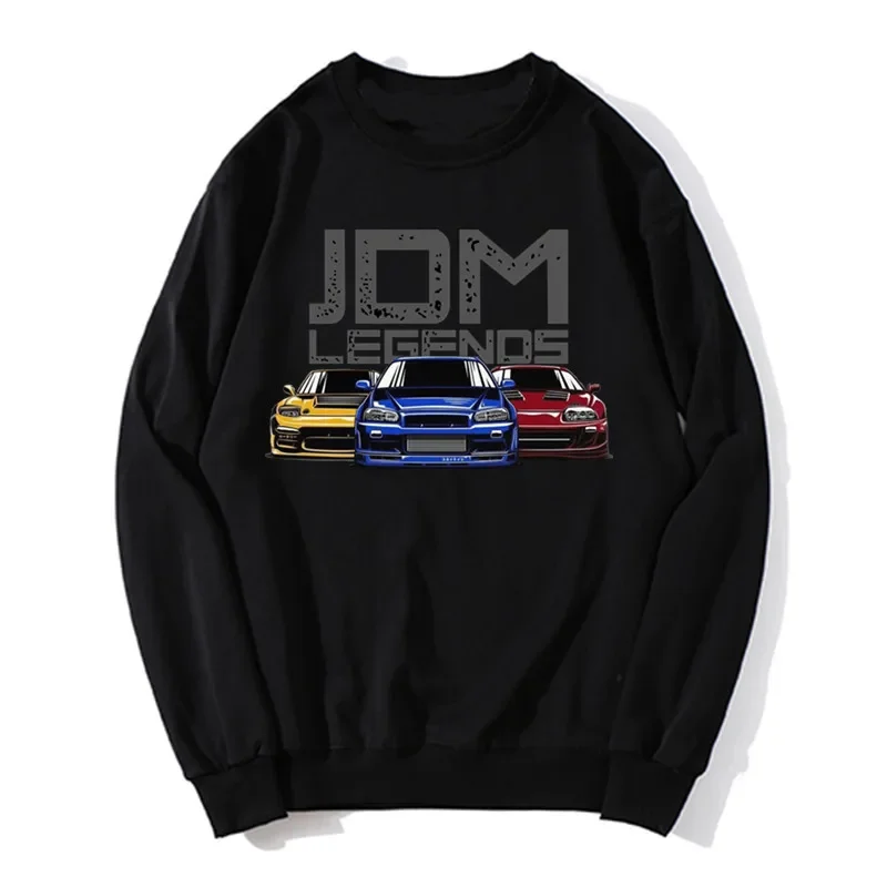 

JDM legends hoodie men Initial D new cotton oversized tops casual cool car sweater unisex sweatshirt o-neck streetwear