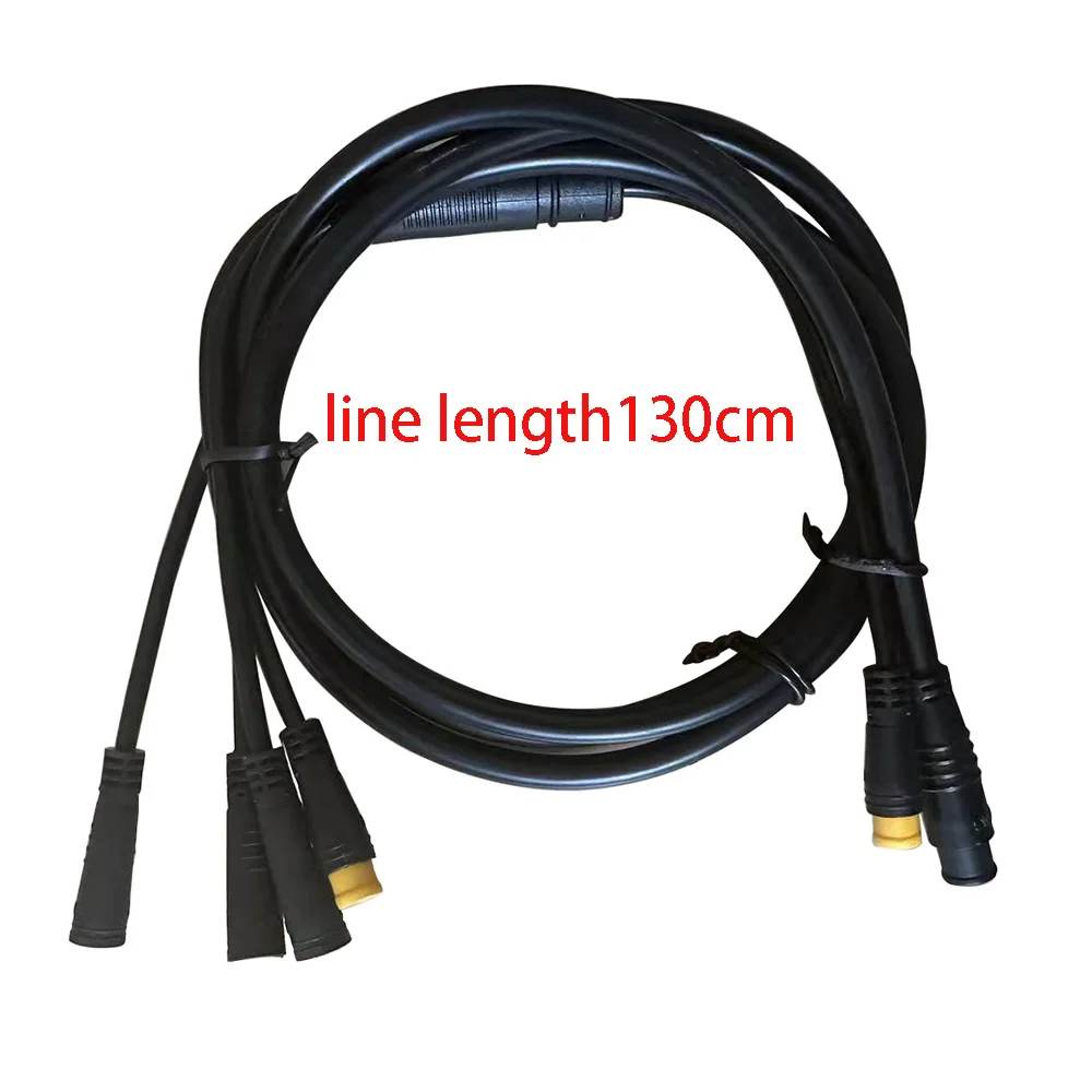 

E-bike Main Cable 10-pin Waterproof Connector 2T4 Cable for LSW Controller with Headlight Bicycle Integrated Harness