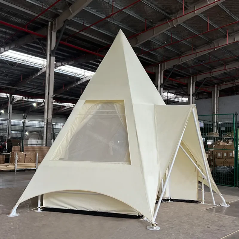 

Eco-Luxury One Bedroom Safari Romantic Waterproof Prefab, Camping Camping Resort Straight Up Oxford Manufacturing