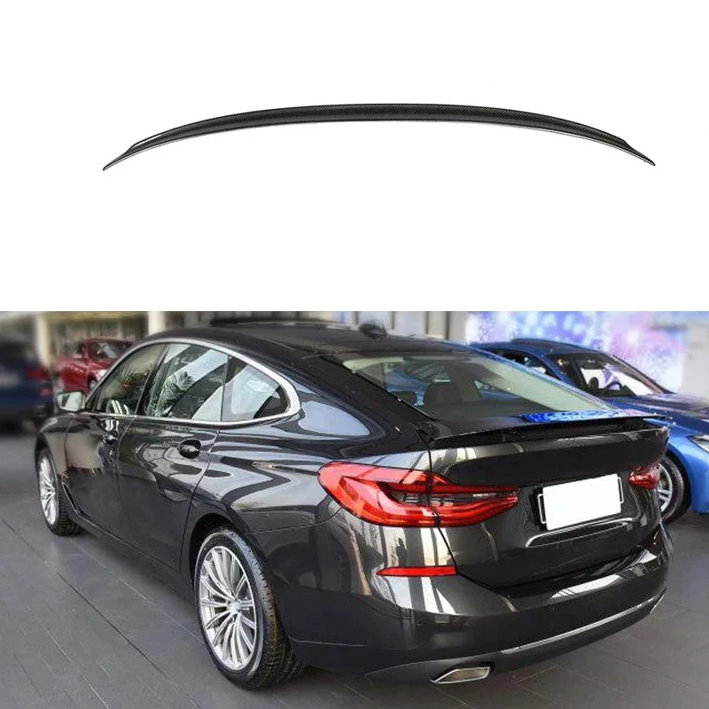 Carbon Fiber 6 Series GT G32 Rear Ducktail Spoiler For BMW 630i 640i Gran Turismo 18-19 Top Wings Black Lip Body Kit Splitter