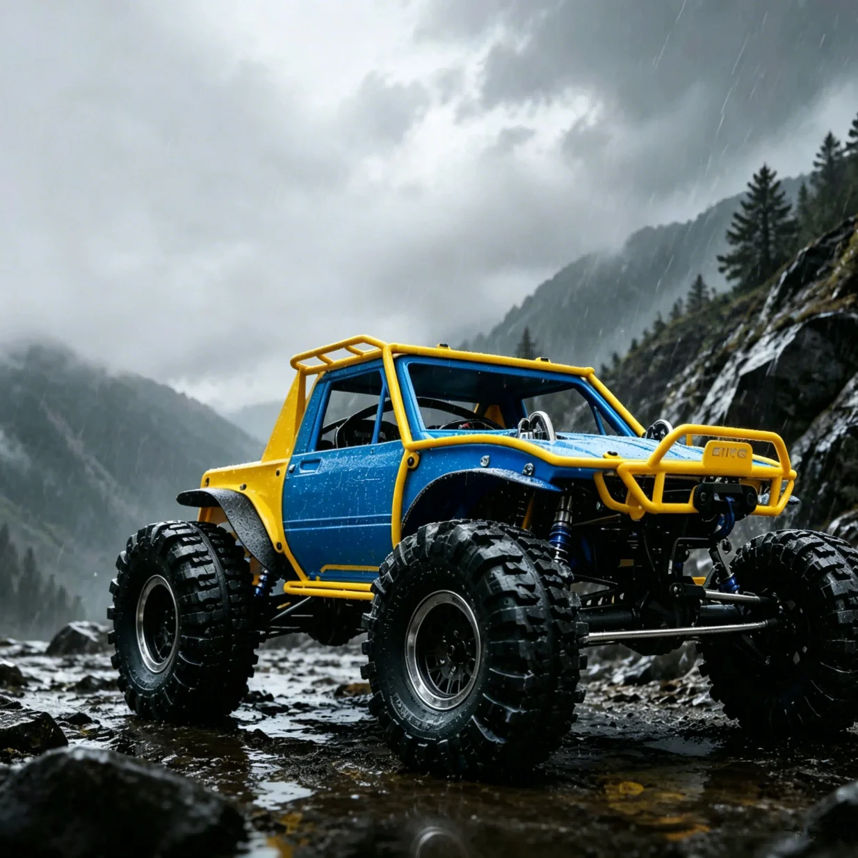 D1RC Rainforest Chariot 1/10 RC Climbing Off-road 4WD Car Aluminum Alloy Climbing Car Model RTR Version Remote Control Car Toy