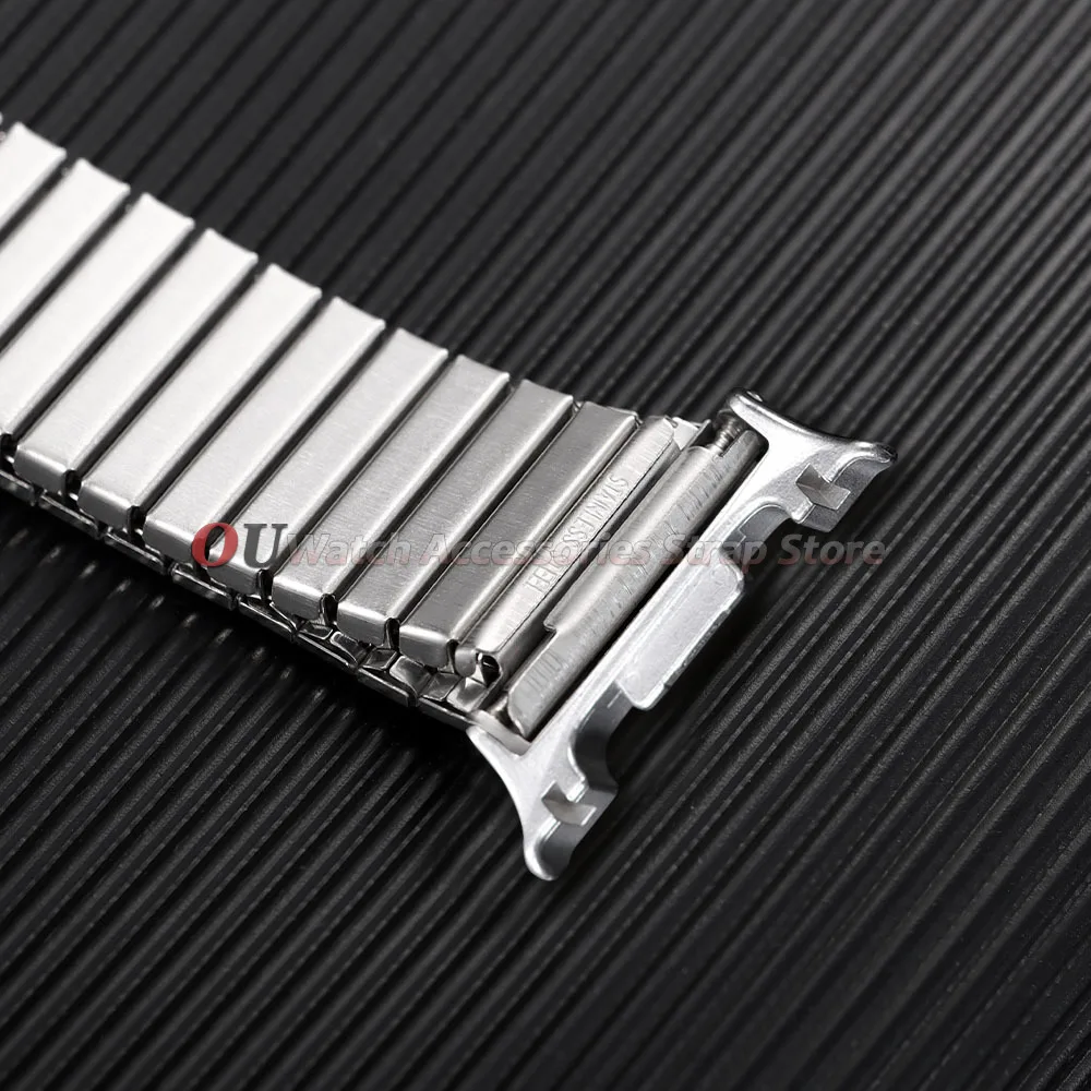 Für Samsung Galaxy Watch 9 8 40mm 44mm Uhrenarmband Elastische Dehnungsriemen für Samsung Galaxy Watch 9 Metall-Erweiterungsarmband für Herren – Detail 3