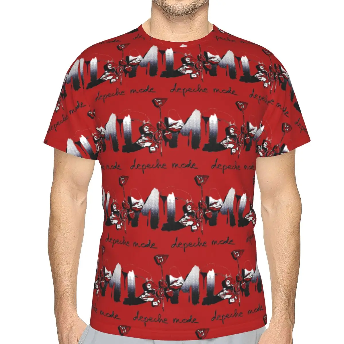 100% Cotton Depeche Cool Mode Music Violator T-Shirt Men's Fashion T Shirt Men Crew Neck Summer Shirts Tops