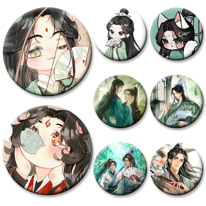 

Anime Figure Shen Qingqiu Luo Binghe Badge Scum Villain Self Saving System Novel Cartoon Pins Handmade Brooches Bag Accessory