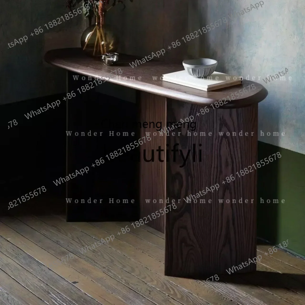 SS S7486 Designer high-end entrance table Italian minimalist antique living room corridor entrance table