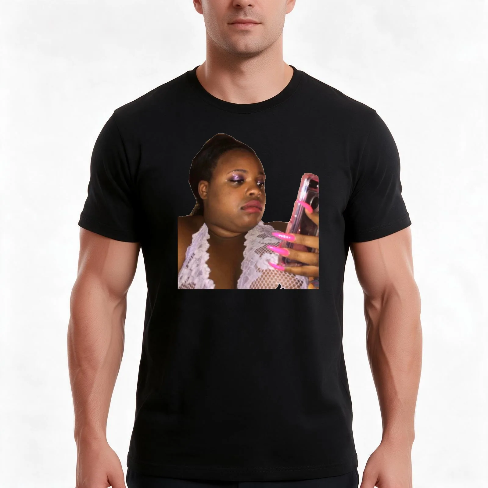 Peaches Reaction Meme T-Shirt, Summer Casual Cotton Tee, Oversized Streetwear Tops, Vintage Graphic Print, Unisex Men Women