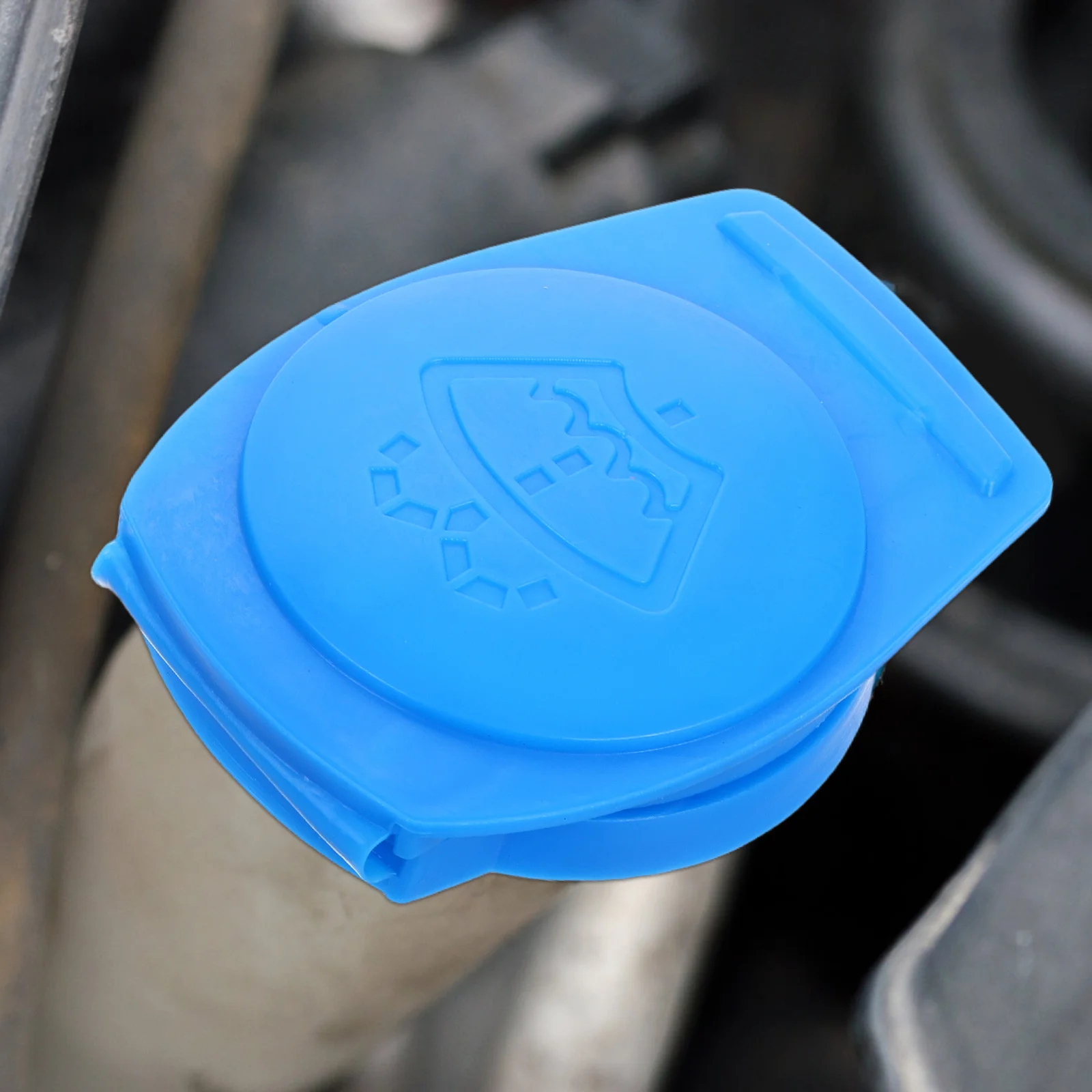 

2Pcs Windshield Washer Fluid Reservoir Cap Blue Durable Fit for Audi Car Cleaning Cover Winsher Wiper Fluid