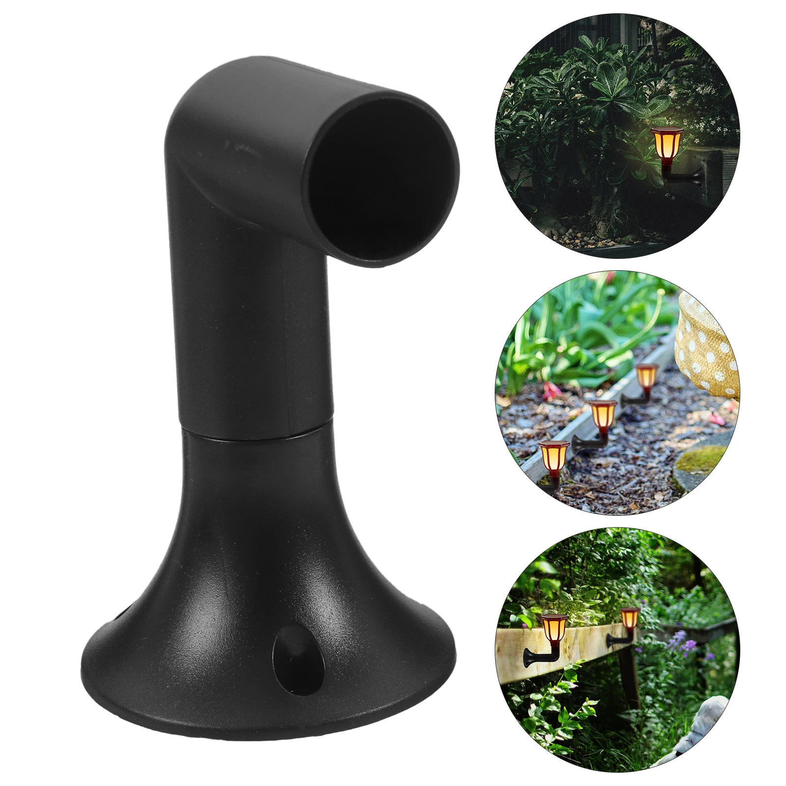 

1 set Solar Light Stakes Ground Spike Connectors Plastic Joint Base Torch Lamp Parts Outdoor Weather Resistant L