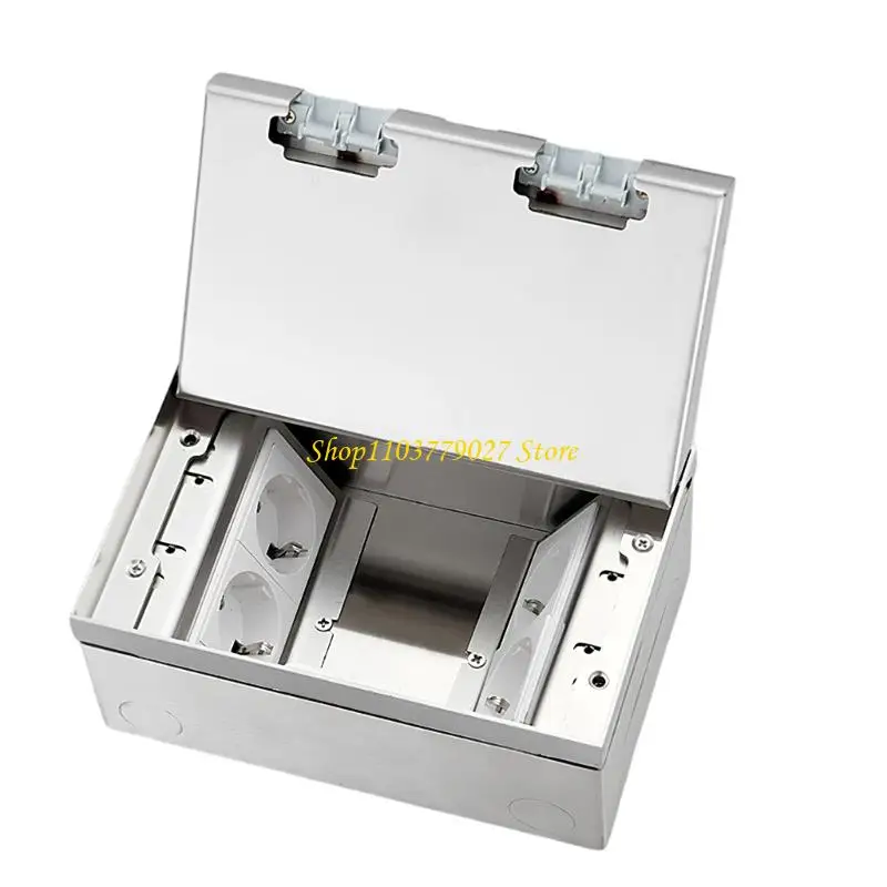 

C4DF Скрытая розетка для плоского пола Встраиваемая плоская тонкая напольная розетка из нержавеющей стали Мраморная напольная