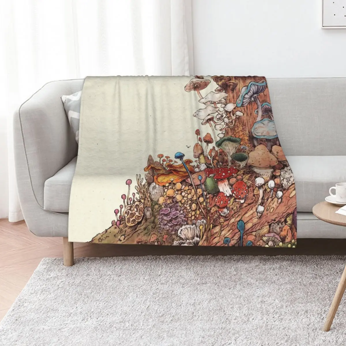 Lots of nice mushrooms Throw Blanket Designers Vintage Decorative Beds Travel Luxury Thicken Extra Large Throw Blankets