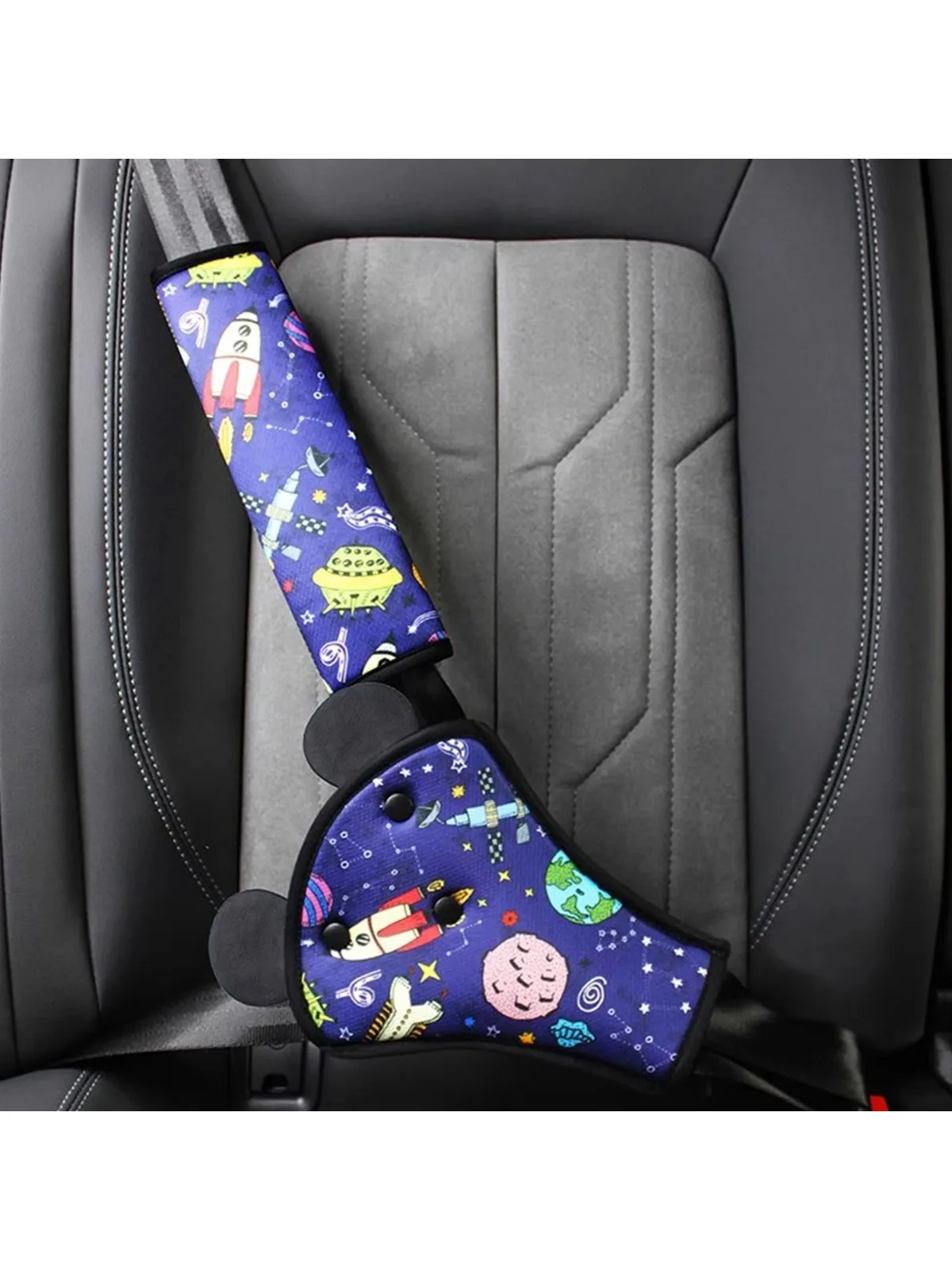 Kinderzitje Gordel Aanpassing Auto Anti Hals Baby Schouder Cover Veiligheidsgordel Positioner Kinderveiligheidsgordel voor kinderen Veiligheid - afbeelding 2
