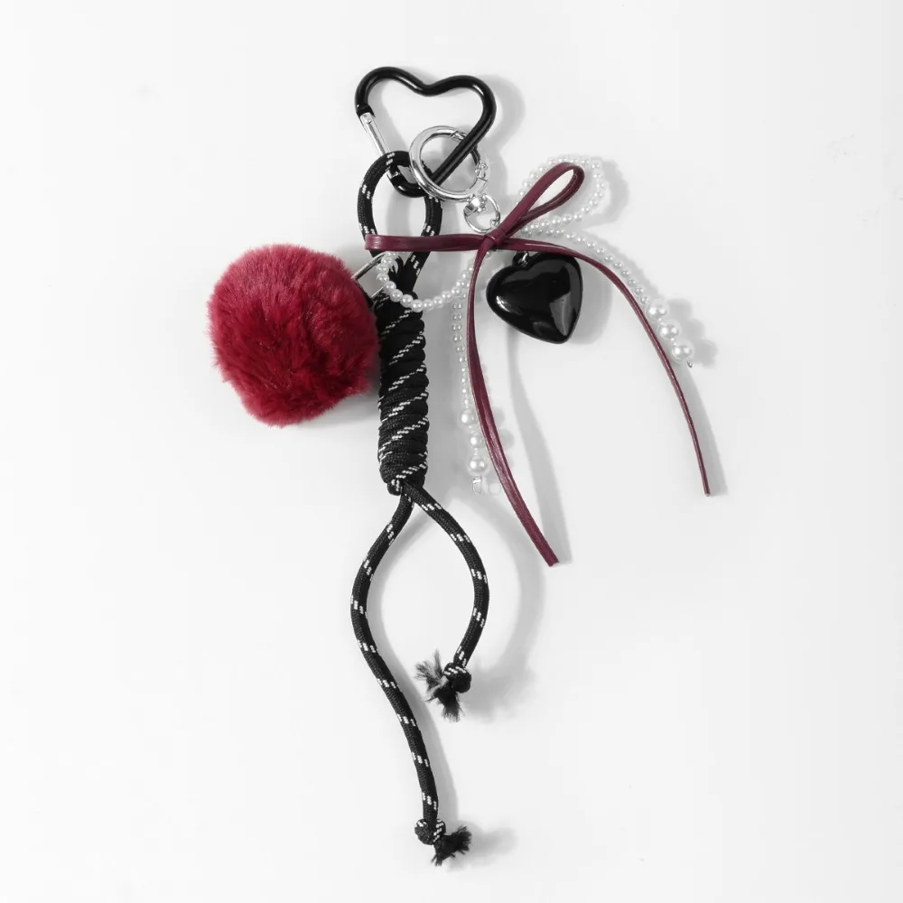 

Милый тканый веревочный брелок с бантом, милый плюшевый кулон «сделай сам», сумка-цепочка, кулон