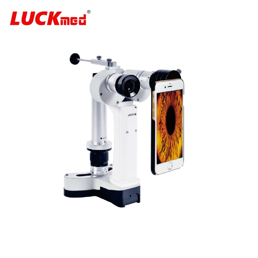 Ophthalmology With A 5-step Magnifying Eye Slit Lamp Galileo Parallel Handle Microscope