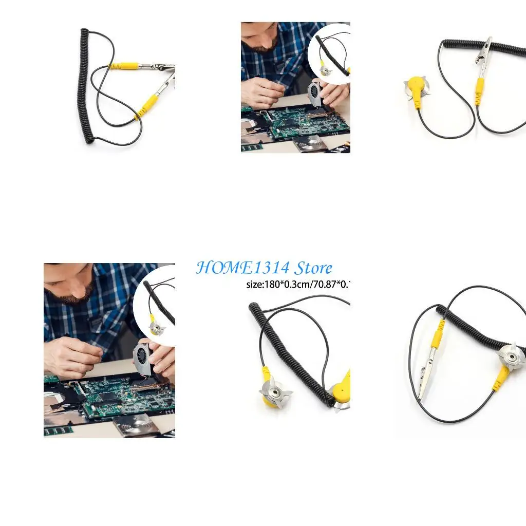 

M6CE Anti Shock Adjustable Closures180cm Ground Wire Static Grounding Terminals