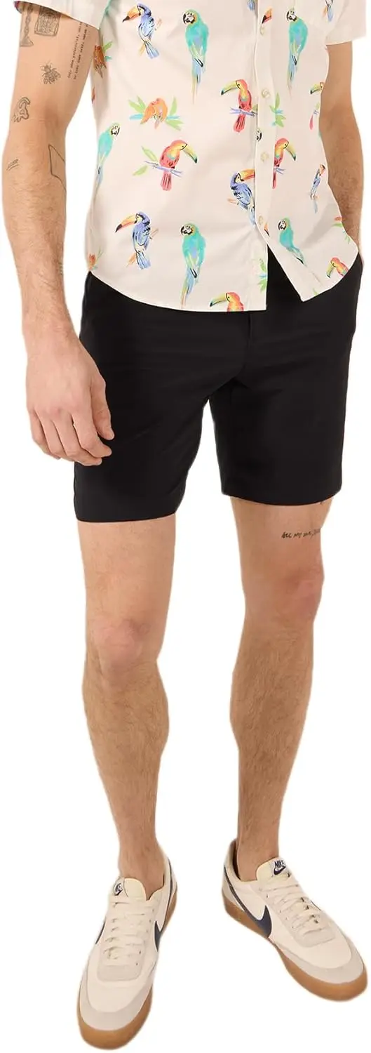 

Мужские шорты Chubbies Everywear – повседневные мужские шорты с внутренней длиной штанин 8 дюймов, эластичным поясом, водоотталкивающие, с карманом на молнии