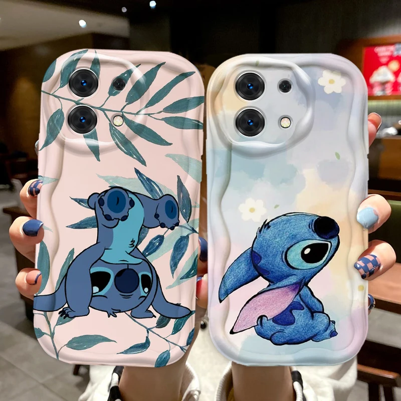 Disney Stitch Cute Cartoon For Redmi Note Redmi Note 13 12 12Pro 11 10 Pro POCO F4 X3 X4 GT X5 X6 Wave Oil Phone Case