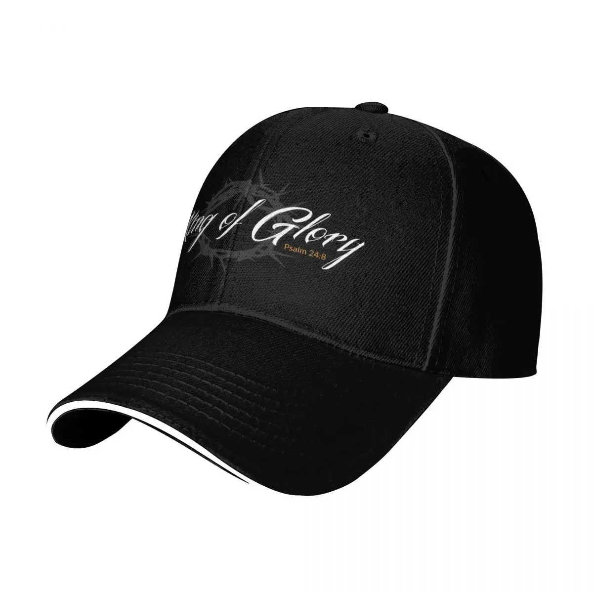 King of Glory - Psalm 24:8 Baseball Cap Snapback Flat Bill Strapback Dad Hat Six Panel Structured Crown