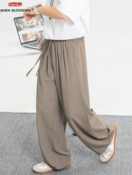Men's Breathable Cooling Casual Trousers for Spring/Summer 2025 straight-leg loose good drape wrinkle-resistant Pants