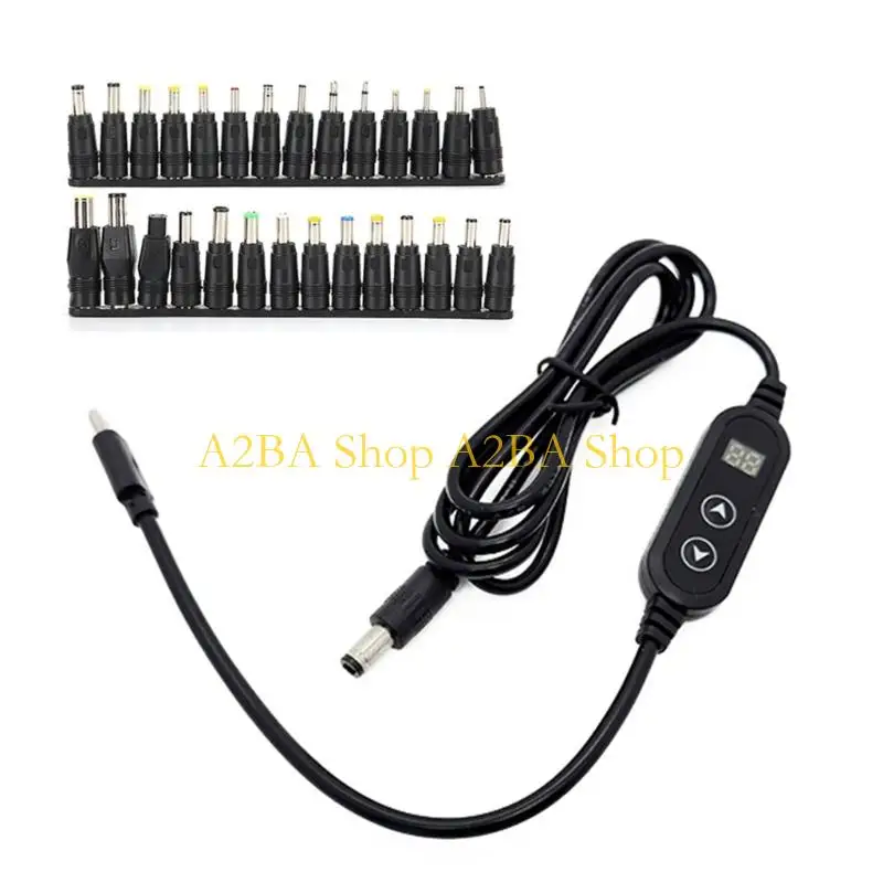 a2ba-pd100w-usb-c-para-dc5525-55x25mm-adaptador-39-pes-28-pontas-para-ampla-compatibilidade-pd5v-20v-adaptadores