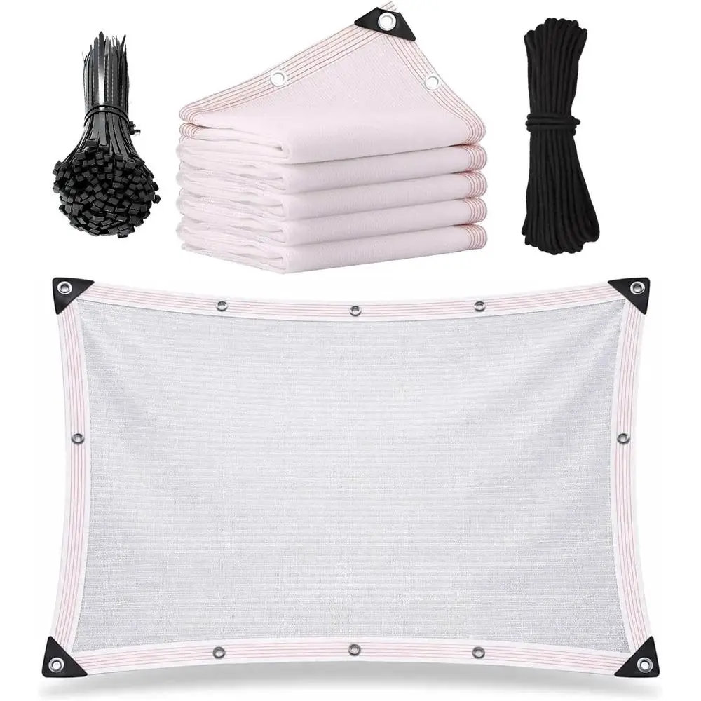 50% Mesh Shade Cloth, UV-Resistant, Breathable Sun Cover for Garden, Patio, and Greenhouse (4x56ft)