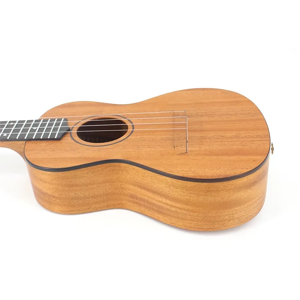 Small 23-inch Ukulele Four-string Guitar with Pickup in Wood