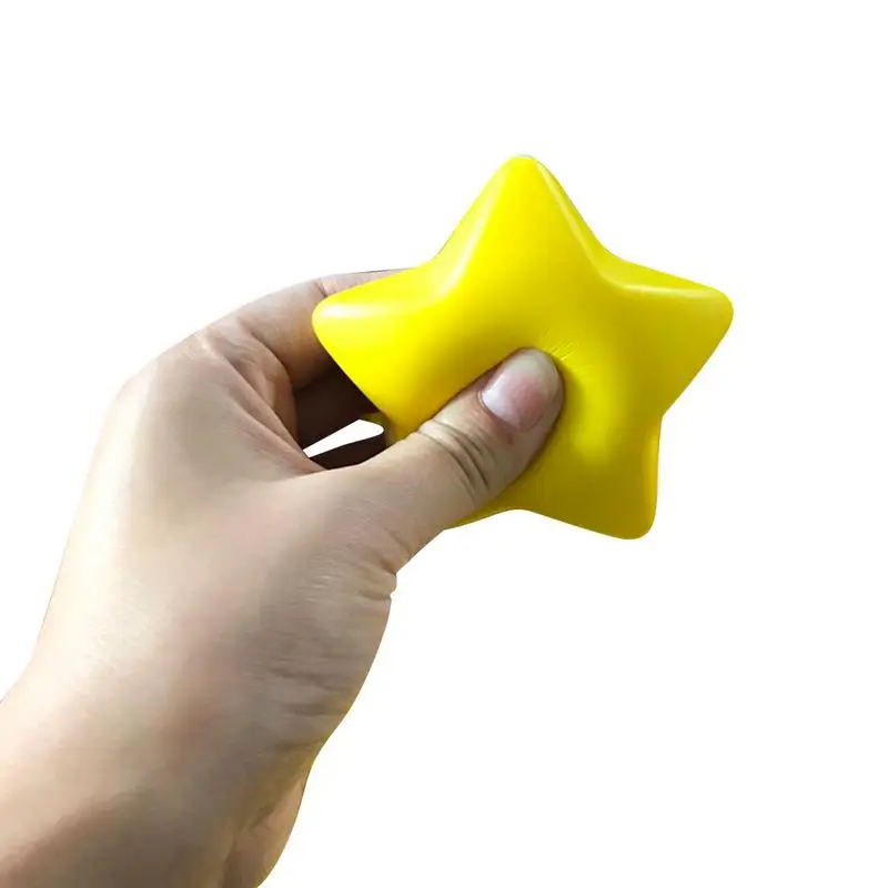 Funny 12Pcs Soft Foam Anti Stress Ball Toys Squeeze Star Shaped Ball Stress Pressure Relief Relax Novelty Fun Gifts Vent Gag Toy