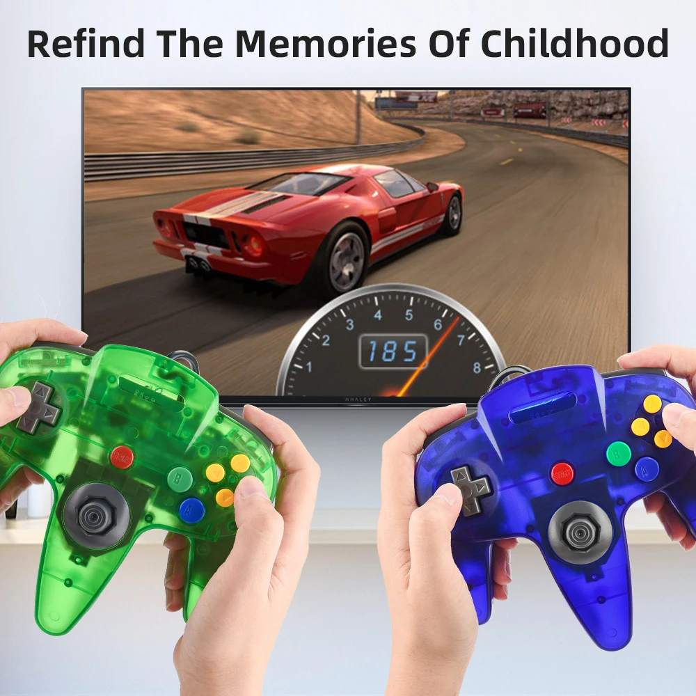 N64 USB Wired Controller Gamepad Joystick for Classic Video Game Controller Retro Games for Mac Computer Windows PC