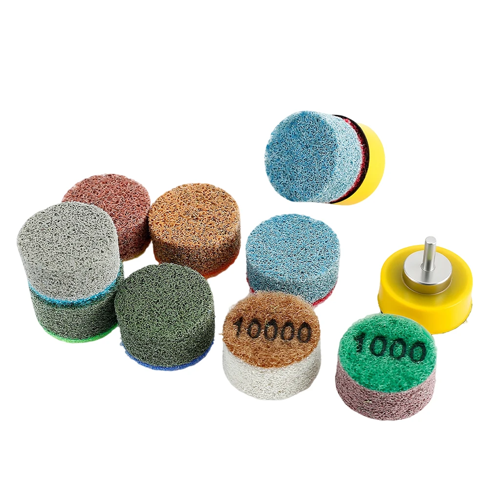 1pc 1inch Wet Dry Polishing Pad Sanding Disc For Granite Jade Jadeite Grinding Polishing Honing Shaping Natural Stone Floor